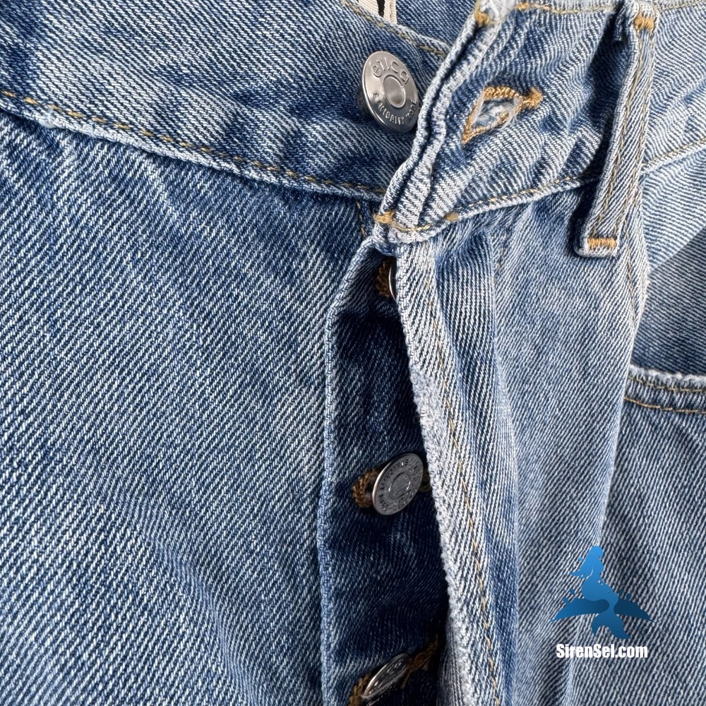 1228 NWT ÉTICA Marley Ultra High Rise Baggy Jeans - Size 27 - Atwater Blue - Picture 6 of 16